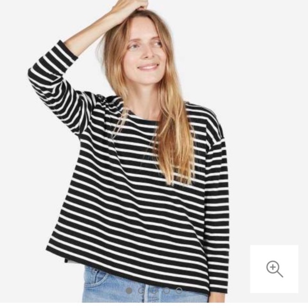 Everlane Boxy Striped Tee